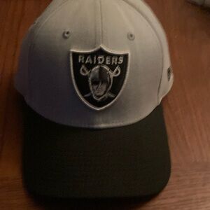 Raiders Logo Cap in Black and Gray